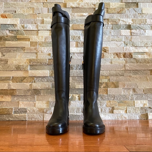 VALENTINO GARAVANI Over The Knee Black Boots - Picture 2 of 14